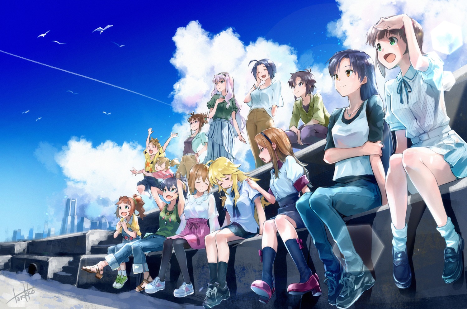 akizuki_ritsuko, amami_haruka, futami_ami, futami_mami, ganaha_hibiki, hagiwara_yukiho, hoshii_miki, kikuchi_makoto