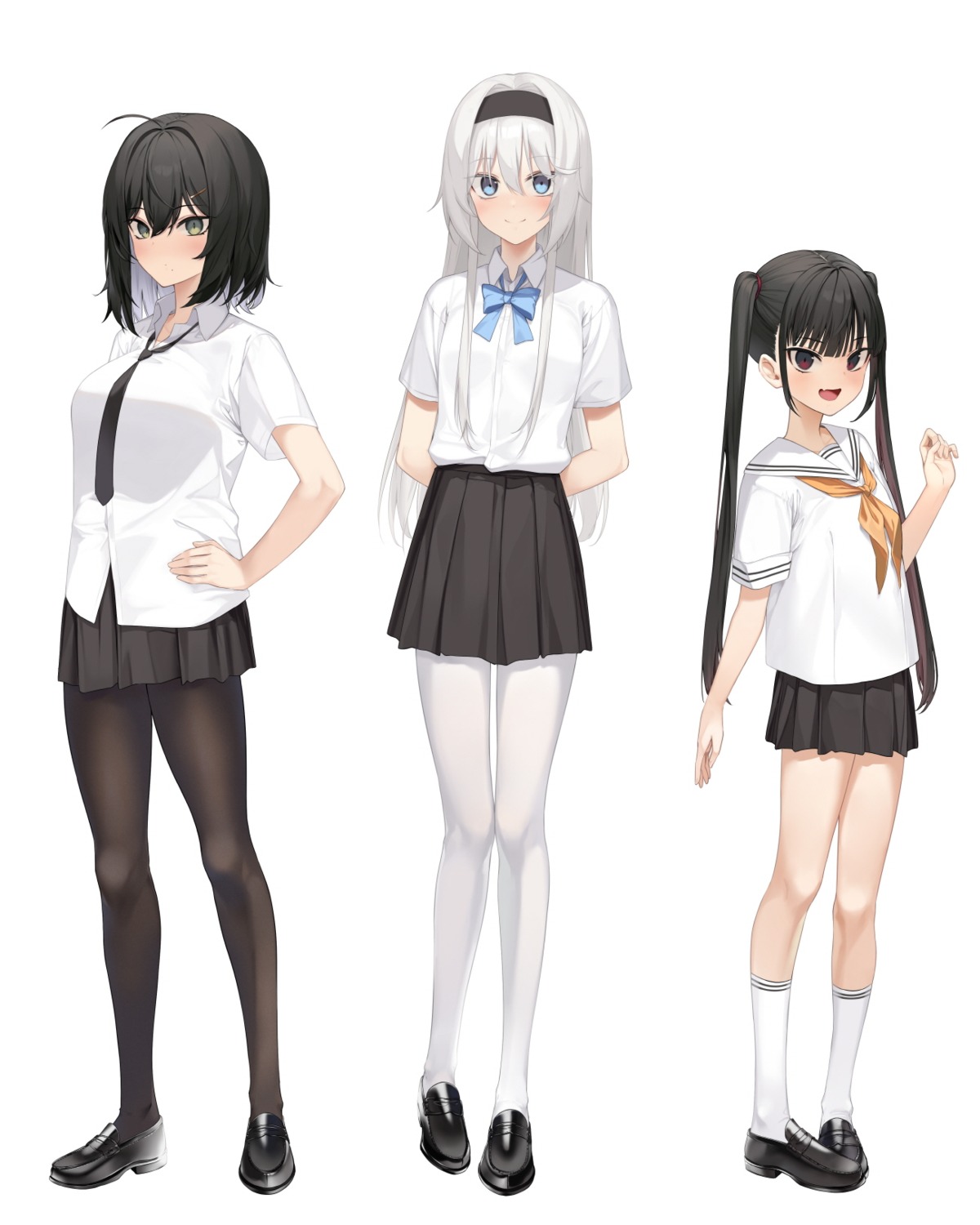 pantyhose, seifuku, soya_(torga)