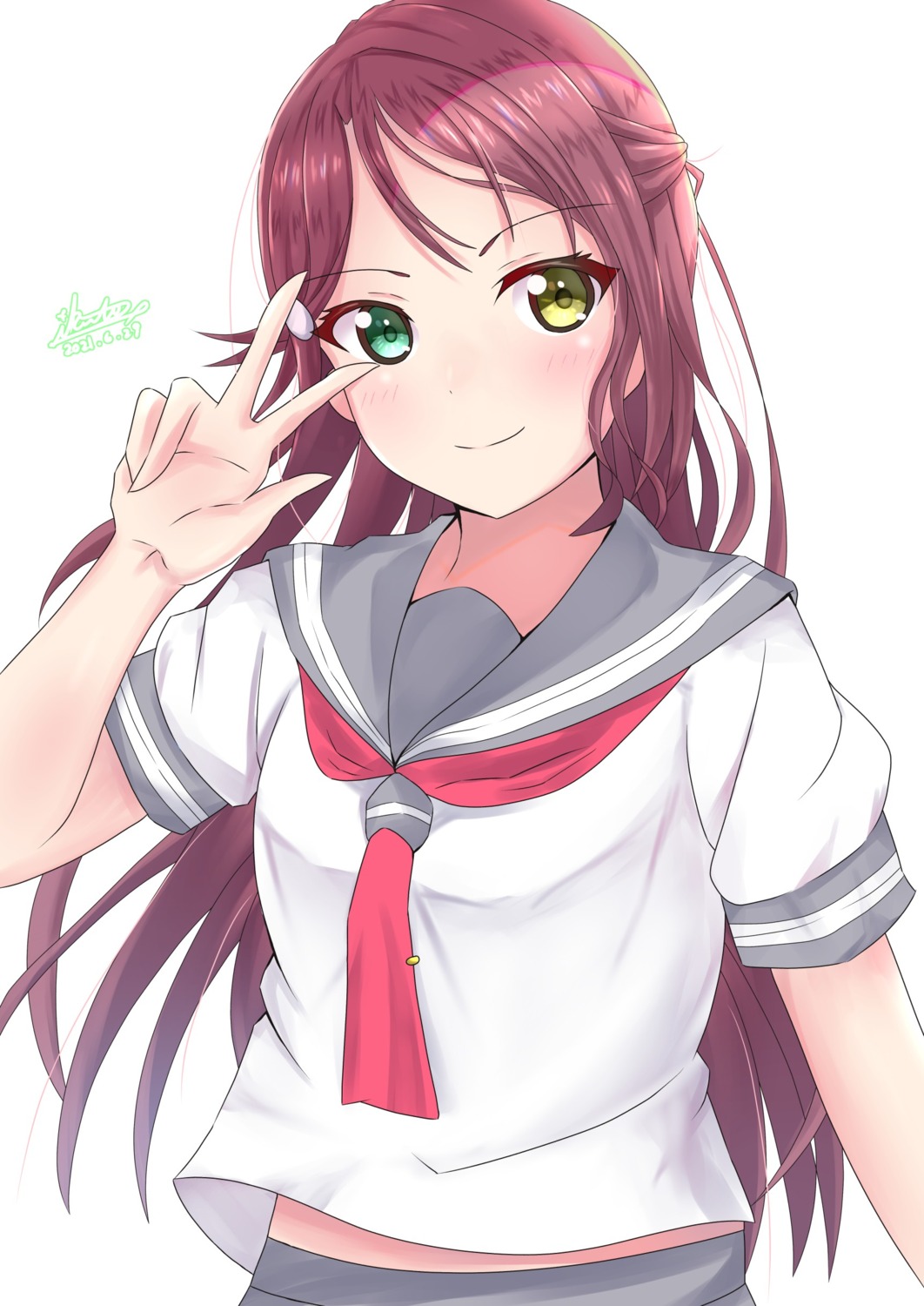 heterochromia, ikuto, love_live!_(series), love_live!_sunshine!!, sakurauchi_riko, seifuku
