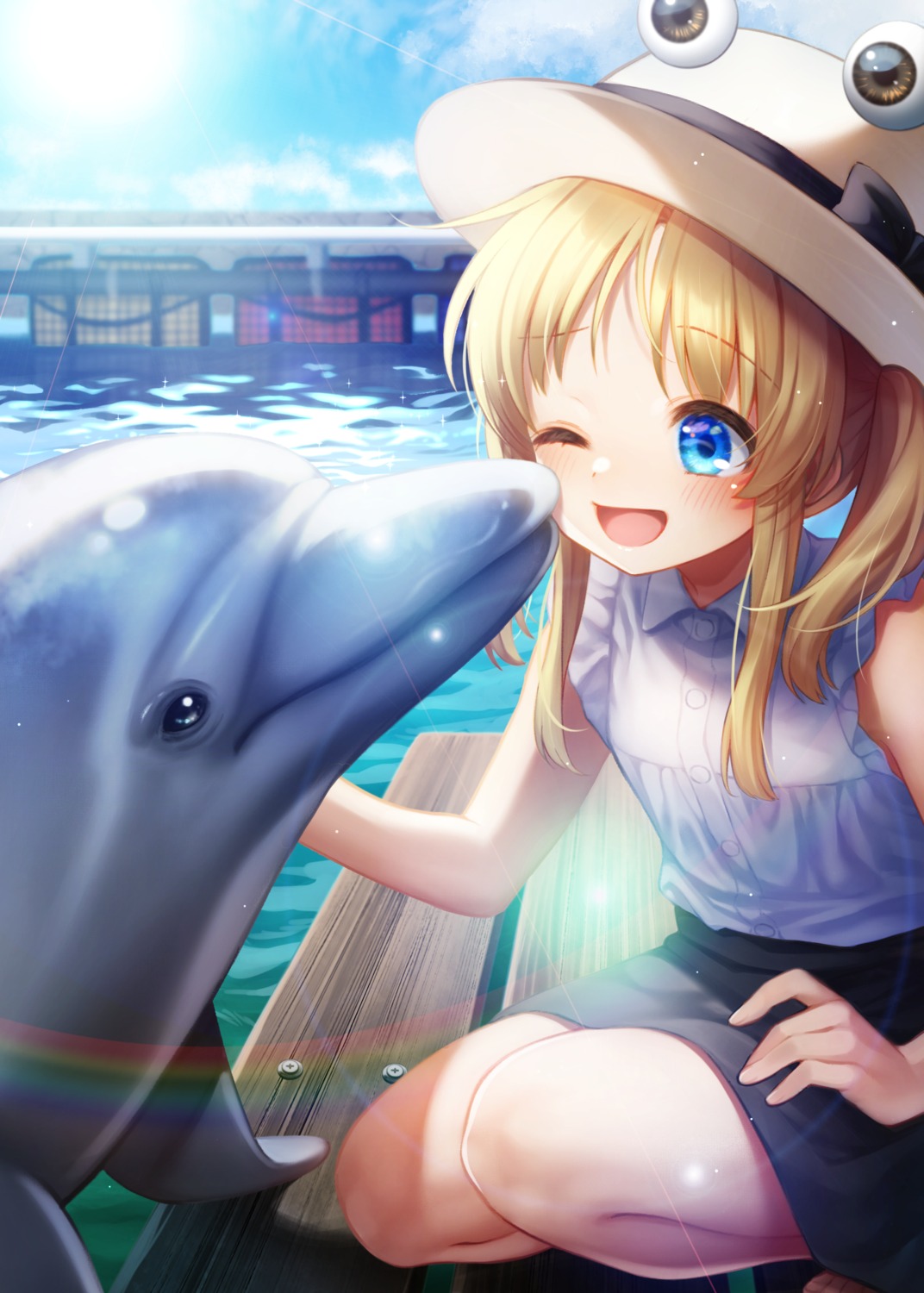 moriya_suwako, nora_wanko, skirt_lift, touhou