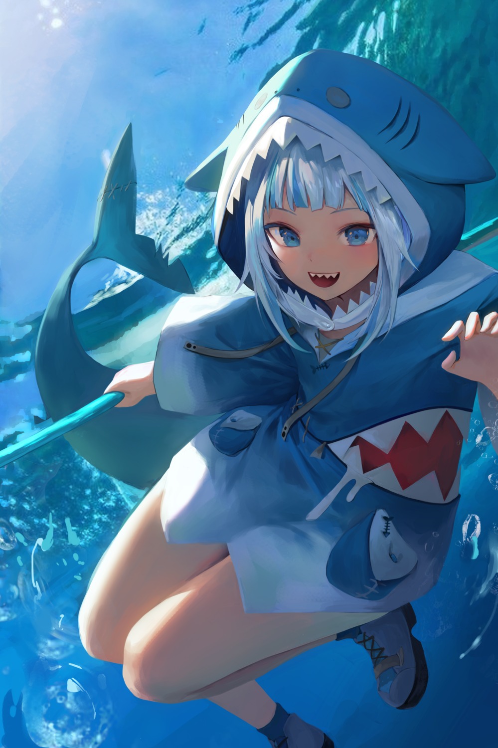 bburi, gawr_gura, hololive, hololive_english, tail, weapon