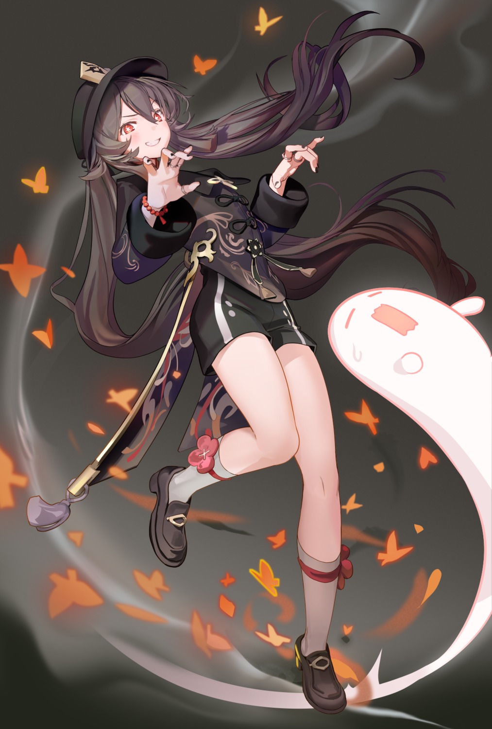asian_clothes, genshin_impact, hu_tao, leenim