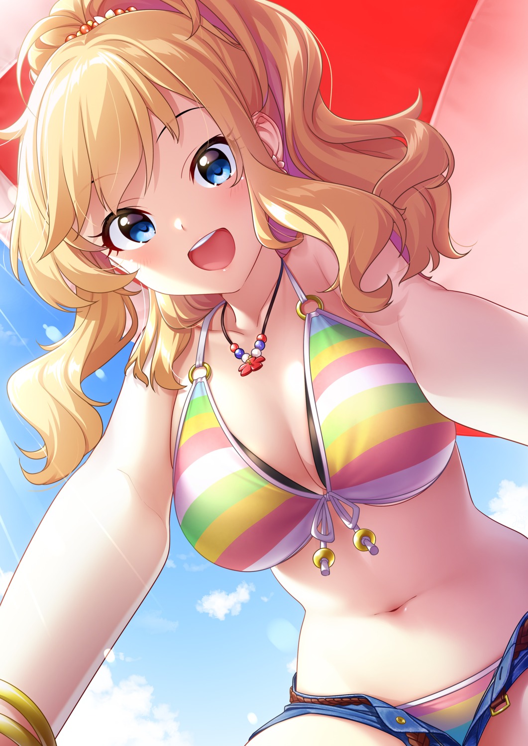 bikini, cleavage, mikapoe, ootsuki_yui, swimsuits, the_idolm@ster, the_idolm@ster_cinderella_girls