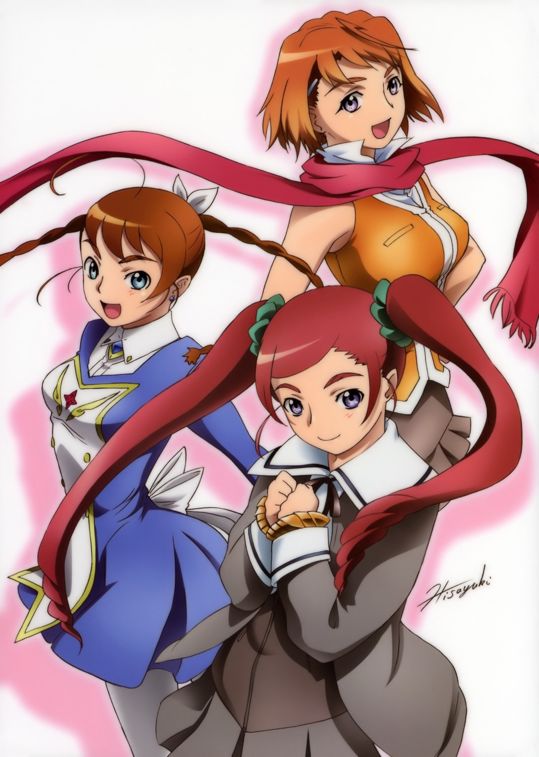 dress, hisayuki_hirokazu, kagura_mayo, mai_hime, mai_hime_destiny, mai_otome, pantyhose, seifuku, tokiha_mai, yumemiya_arika