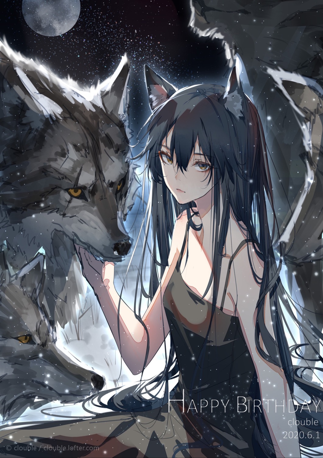 animal_ears, arknights, clouble, dress, texas_(arknights)