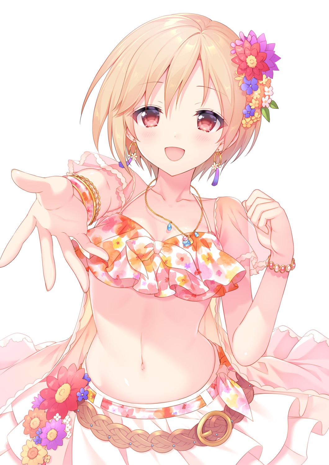 bikini_top, sakura_neko, see_through, skirt_lift, swimsuits