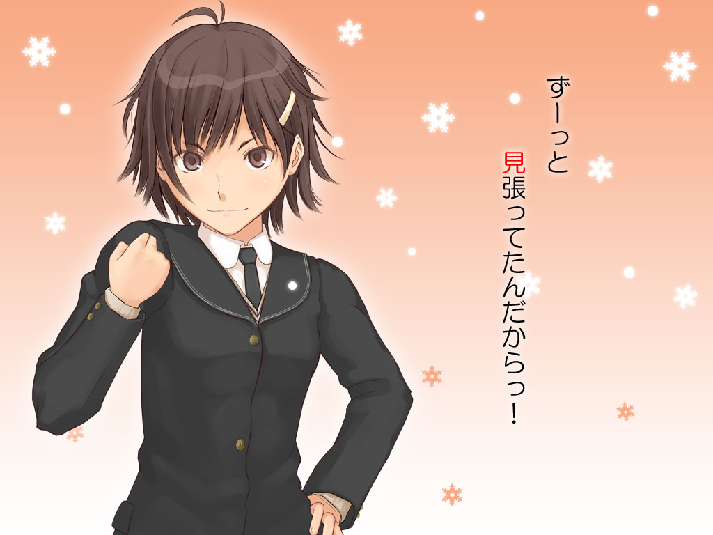 amagami, itou_kanae, seifuku, wallpaper