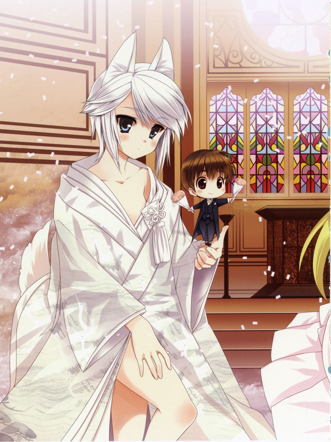 animal_ears, ezomori_nozomu, kanokon, koin, oyamada_kouta