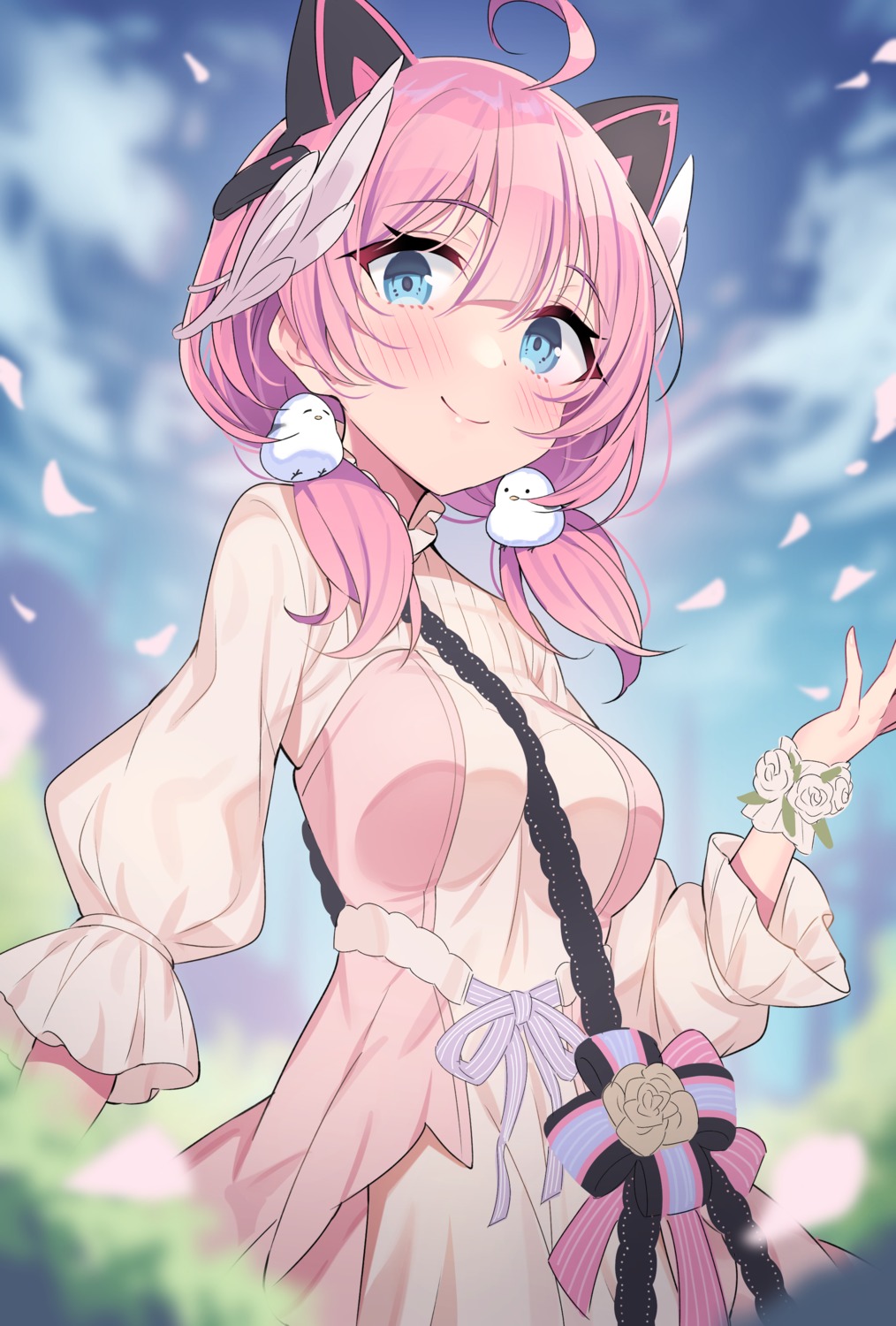 animal_ears, dress, ichi-jirushi, nekomimi