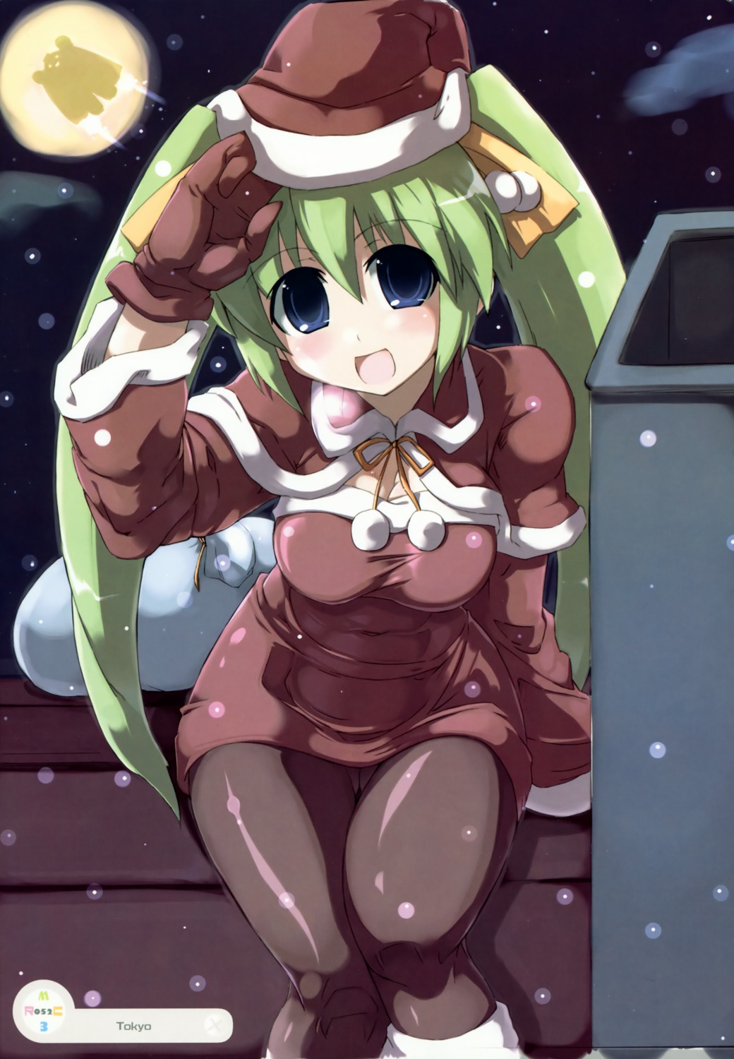 christmas, cleavage, melon-chan, melonbooks, melongirls, pantyhose, tokyo