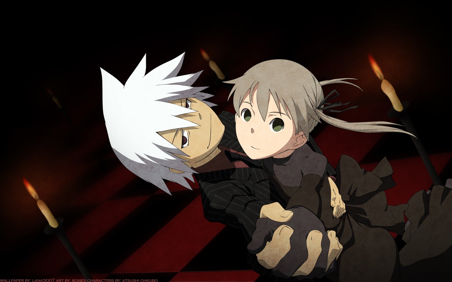 maka_albarn, soul_eater, soul_eater_(character), wallpaper, watermark