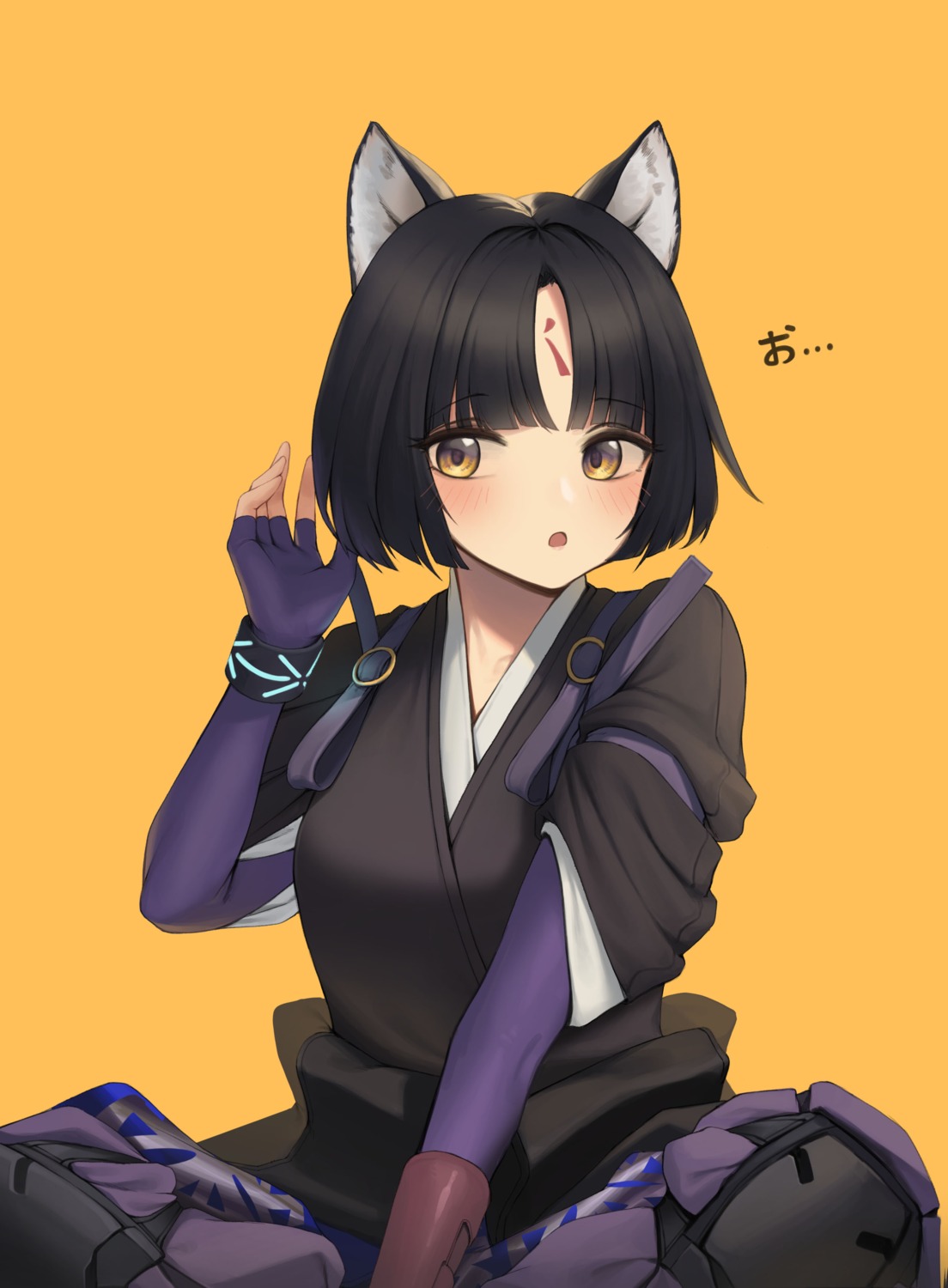 animal_ears, arknights, dong_ji, inumimi, japanese_clothes, saga_(arknights)