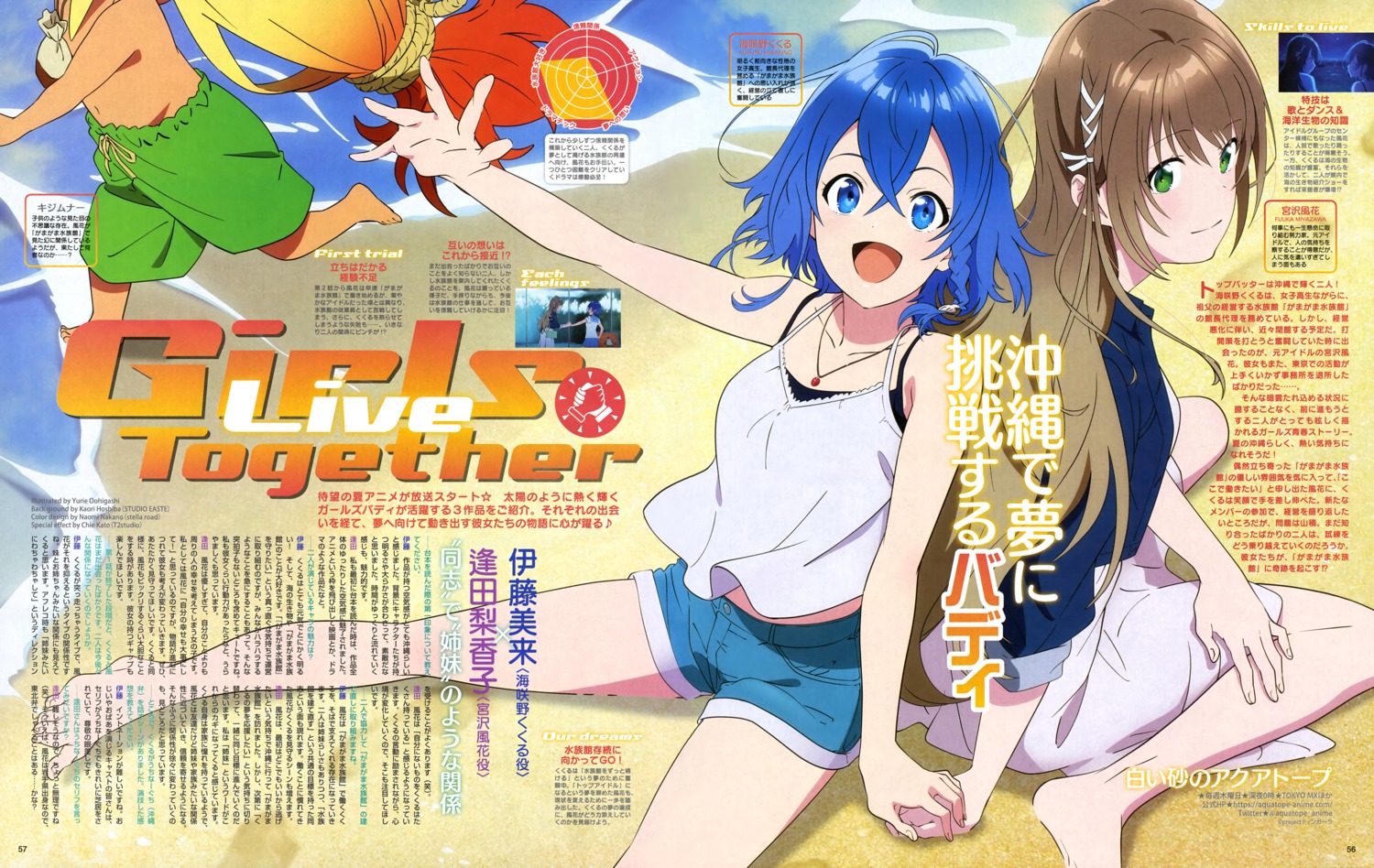 dress, misakino_kukuru, miyazawa_fuuka, oohigashi_yurie, shiroi_suna_no_aquatope