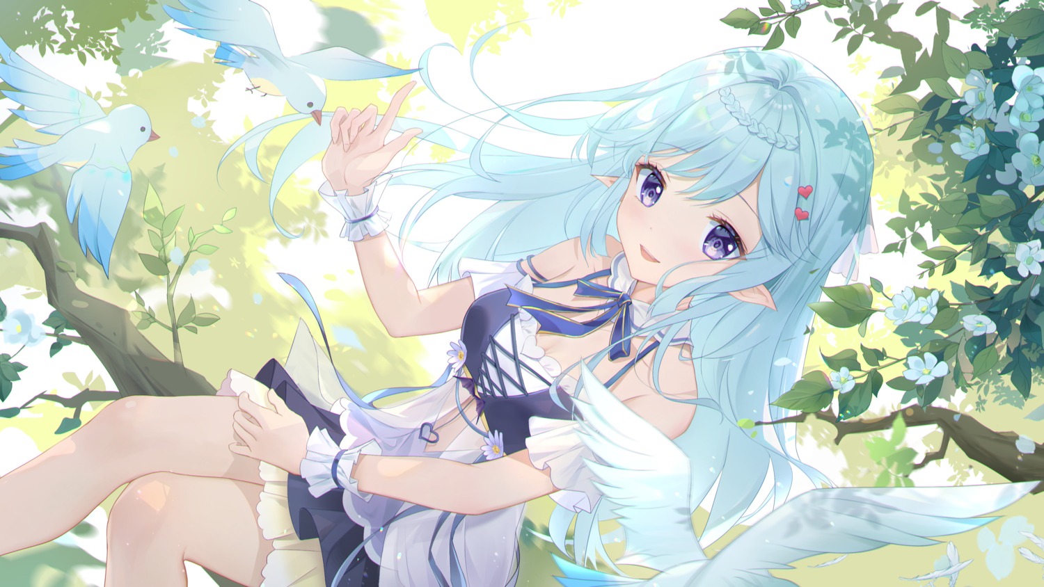 artist_revision, dress, pointy_ears, see_through, somna