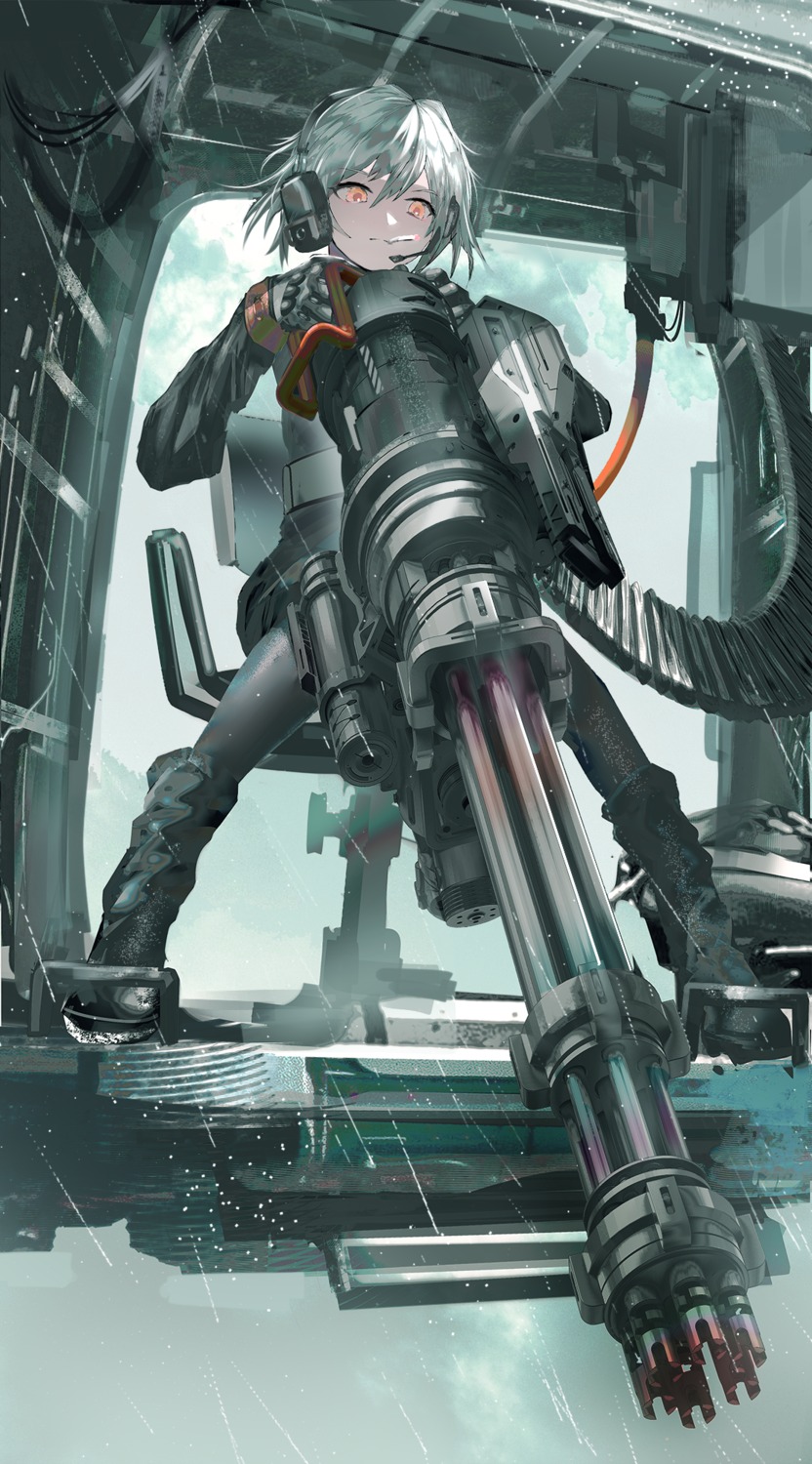 gun, headphones, pantyhose, smoking, swav