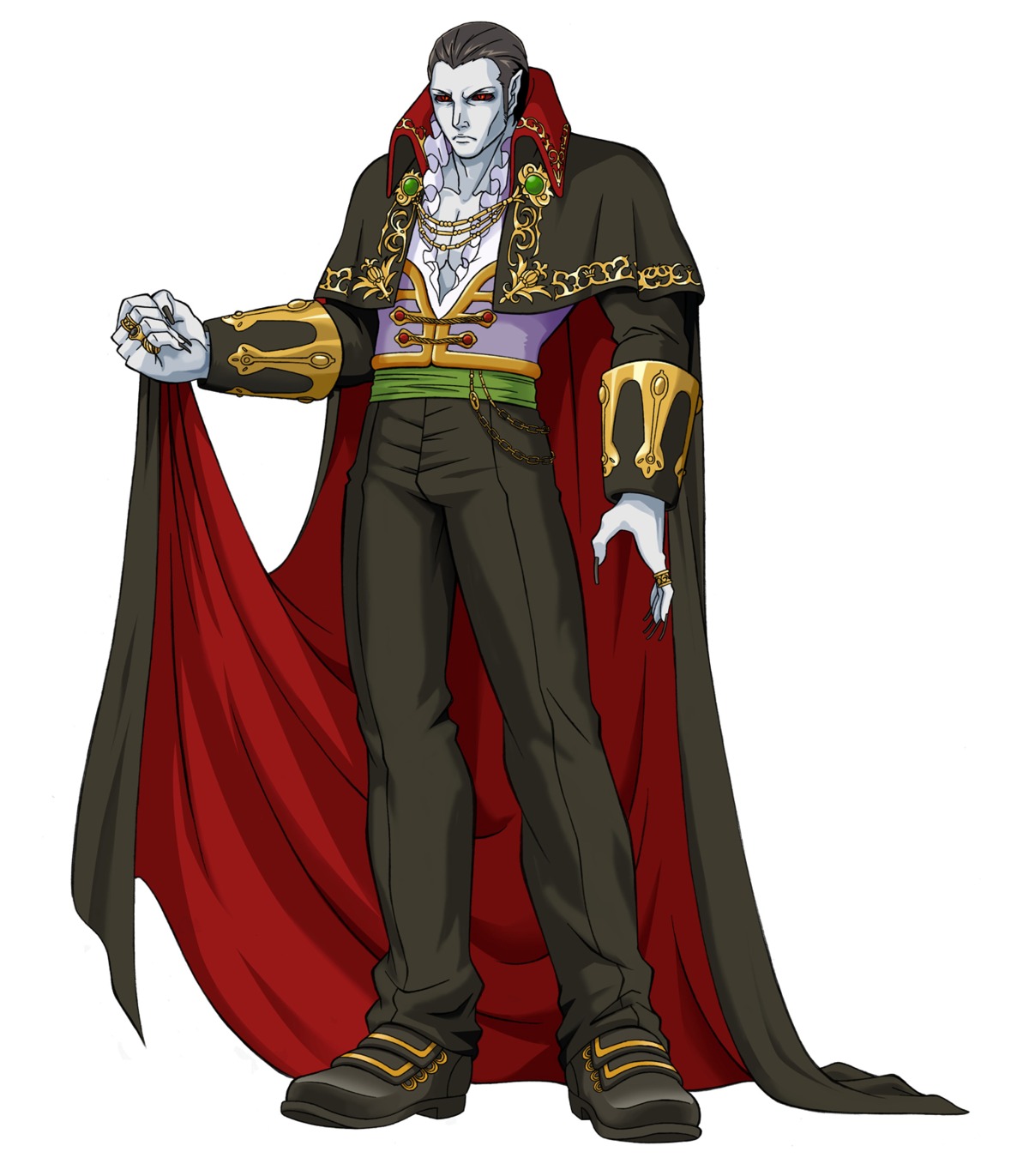 baba_ryuuichi, castlevania, castlevania:_portrait_of_ruin, devil, dracula, konami, male, pointy_ears