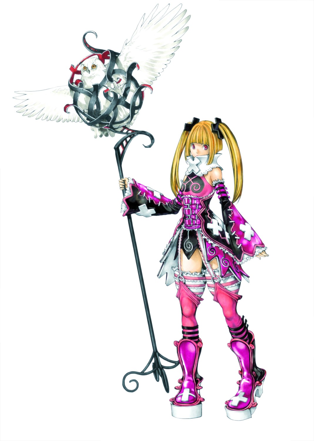 castlevania, castlevania_judgment, dress, konami, maria_renard, obata_takeshi, stockings, thighhighs, weapon