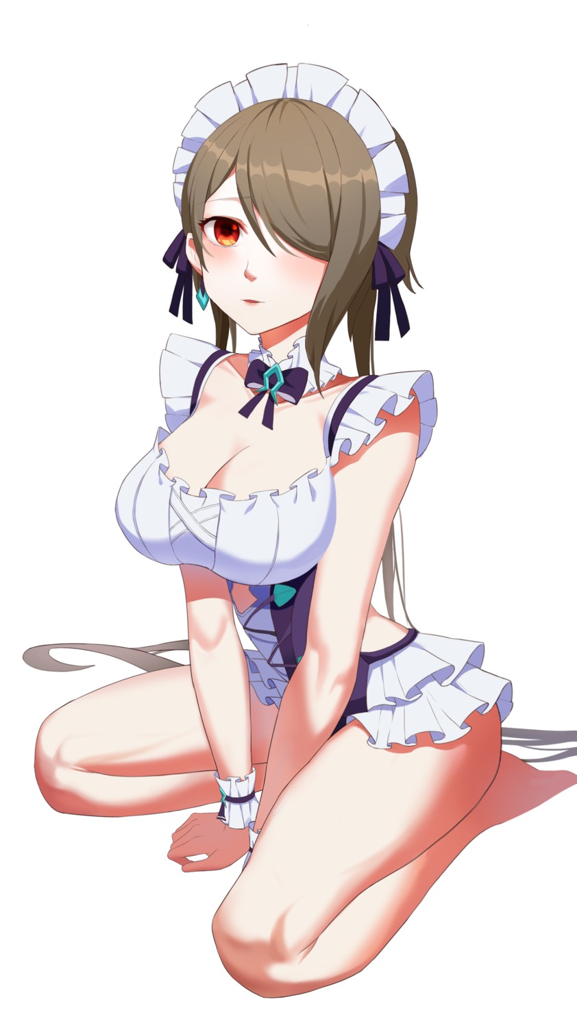 benghuai_xueyuan, cleavage, honkai_impact, maid, no-light, rita_rossweisse