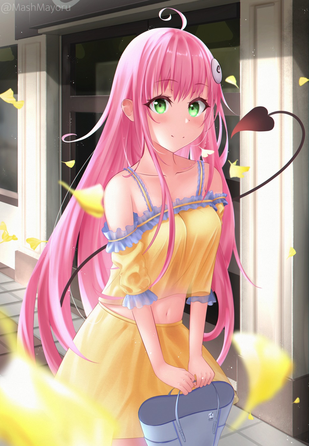 lala_satalin_deviluke, mashmayoru, no_bra, see_through, tail, to_love_ru, to_love_ru_darkness