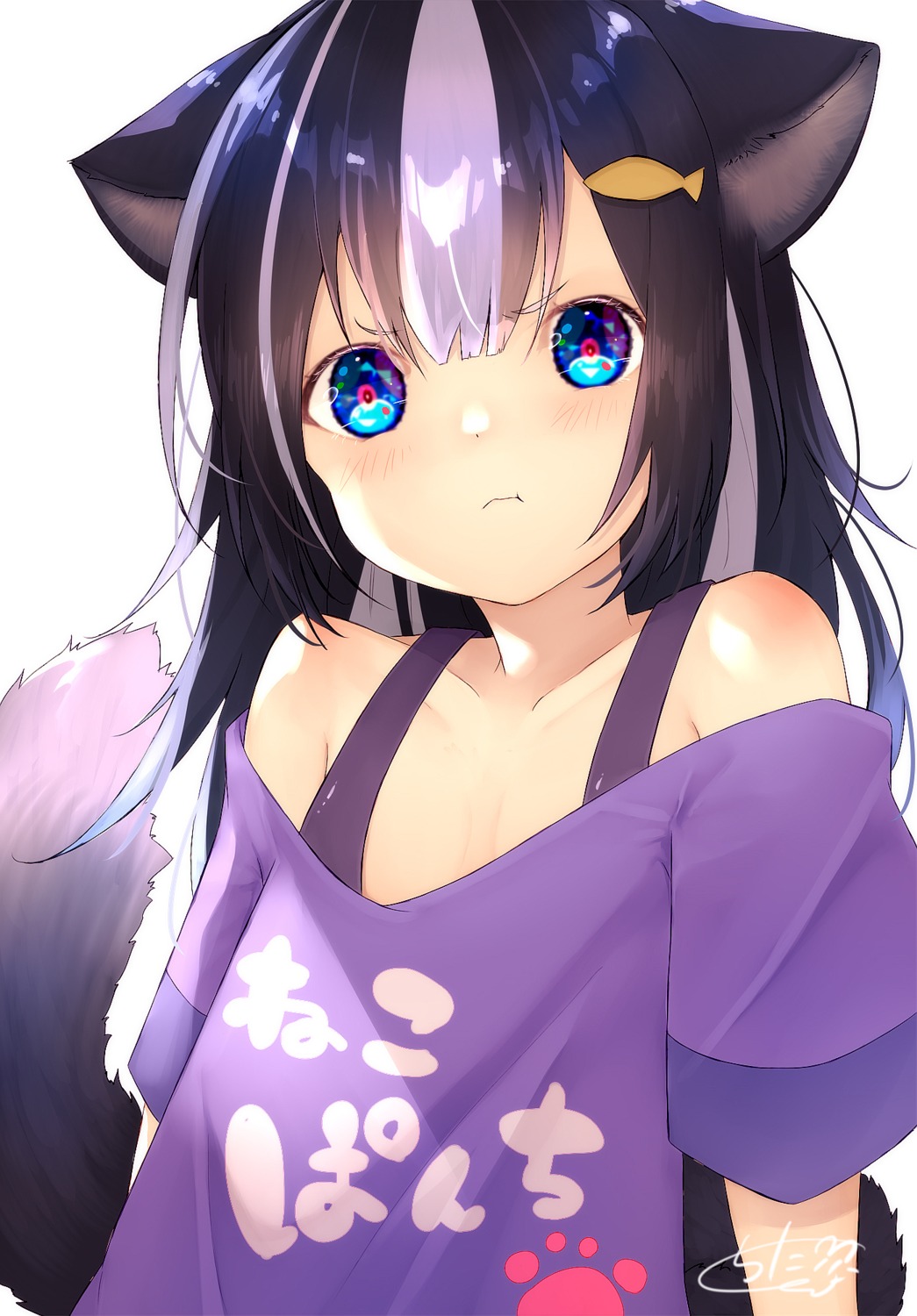 animal_ears, chita_(ketchup), nekomimi, tail