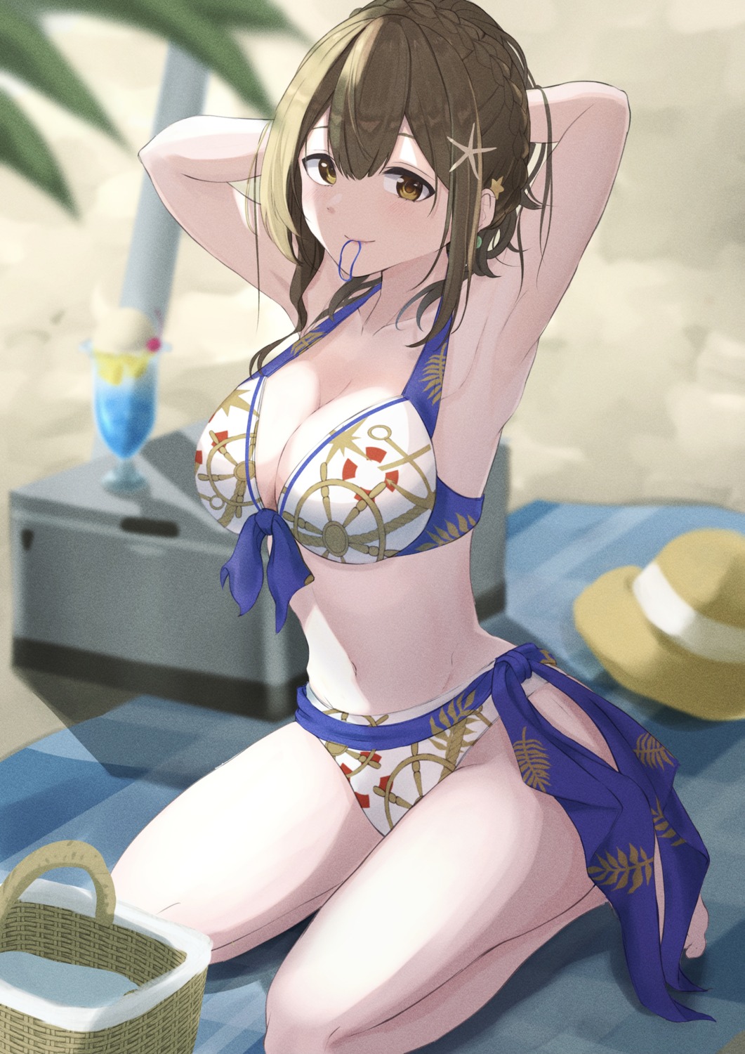 bikini, cleavage, kuwayama_chiyuki, marishiten_(mar1sh110), swimsuits, the_idolm@ster, the_idolm@ster_shiny_colors
