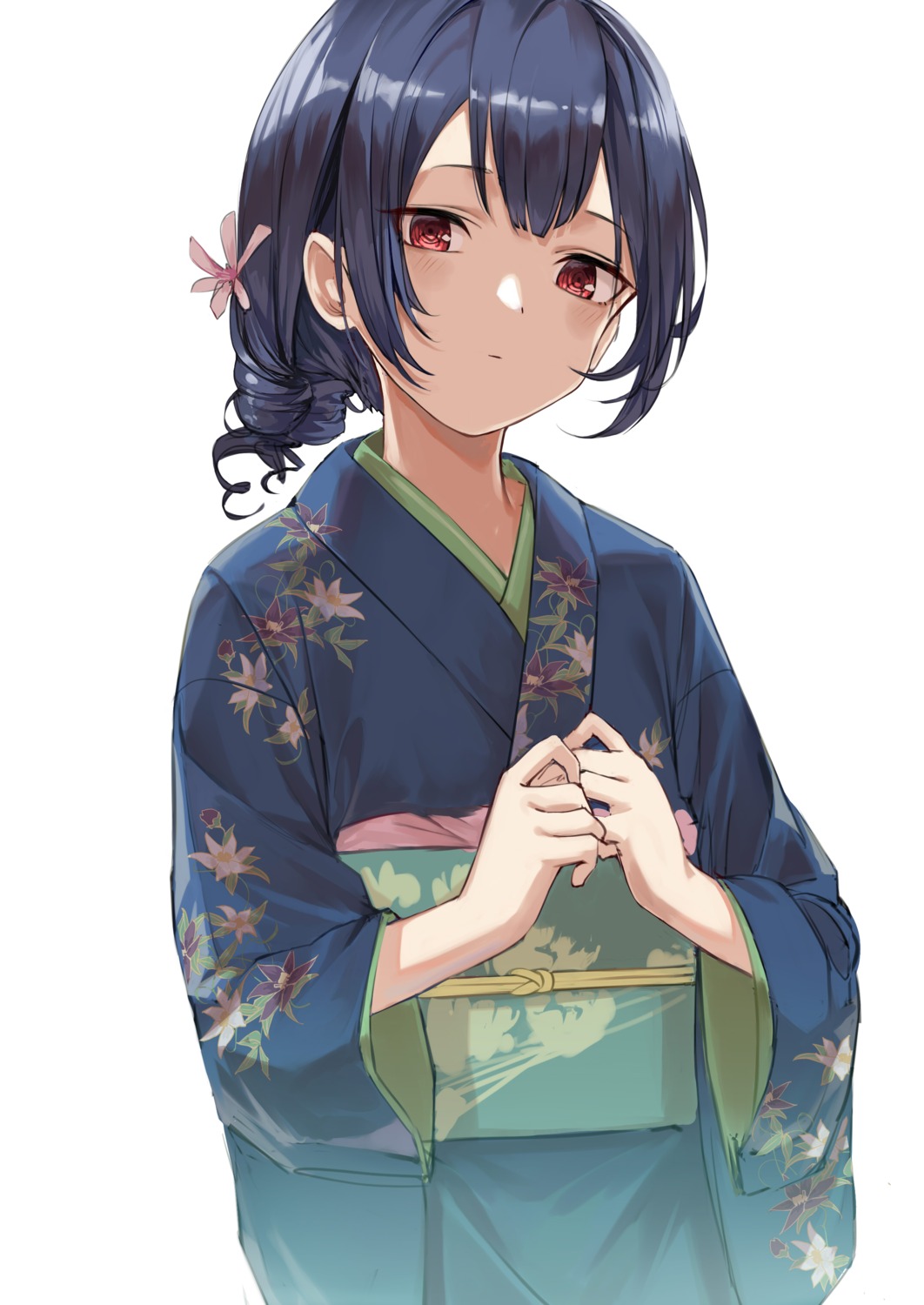 haruyuki_(gffewuoutgblubh), kimono, morino_rinze, the_idolm@ster, the_idolm@ster_shiny_colors