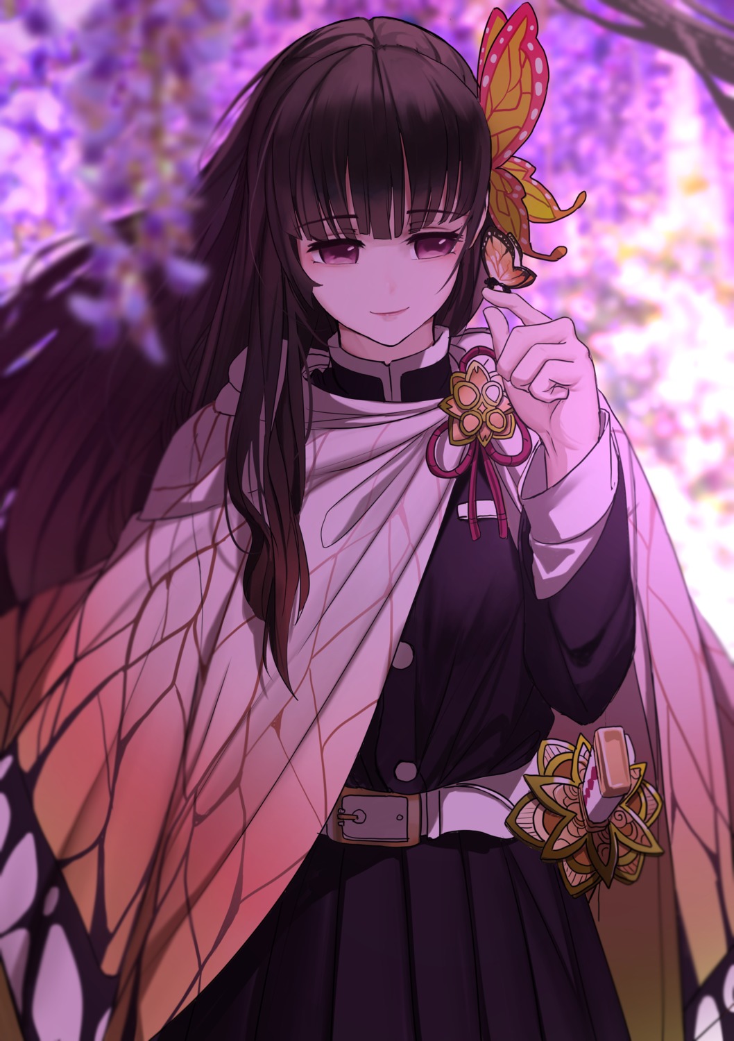 dishwasher1910, japanese_clothes, kimetsu_no_yaiba, tsuyuri_kanao, uniform