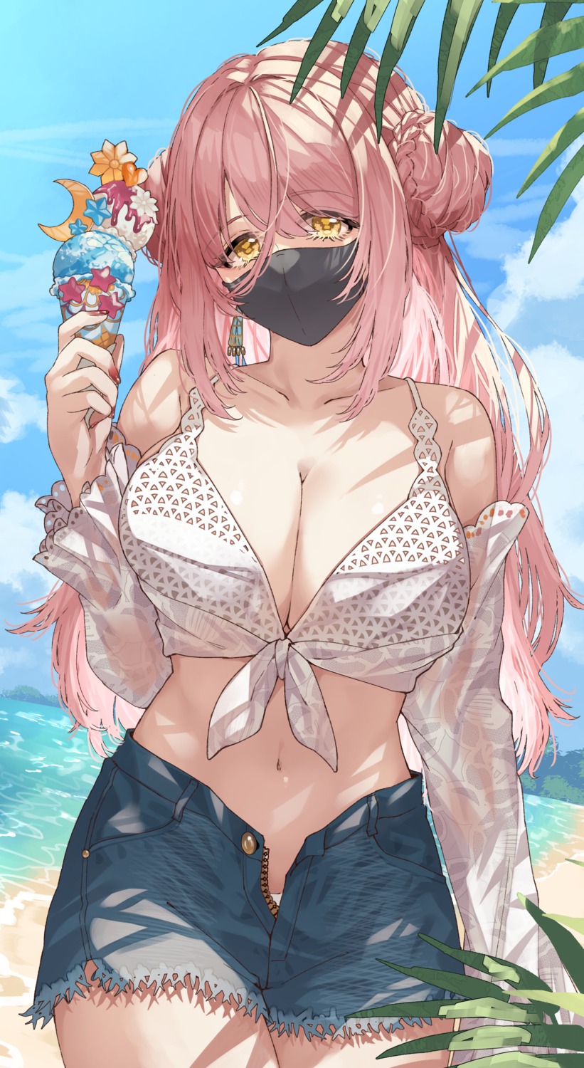bikini, cleavage, matsusatoru_kouji, swimsuits, wet