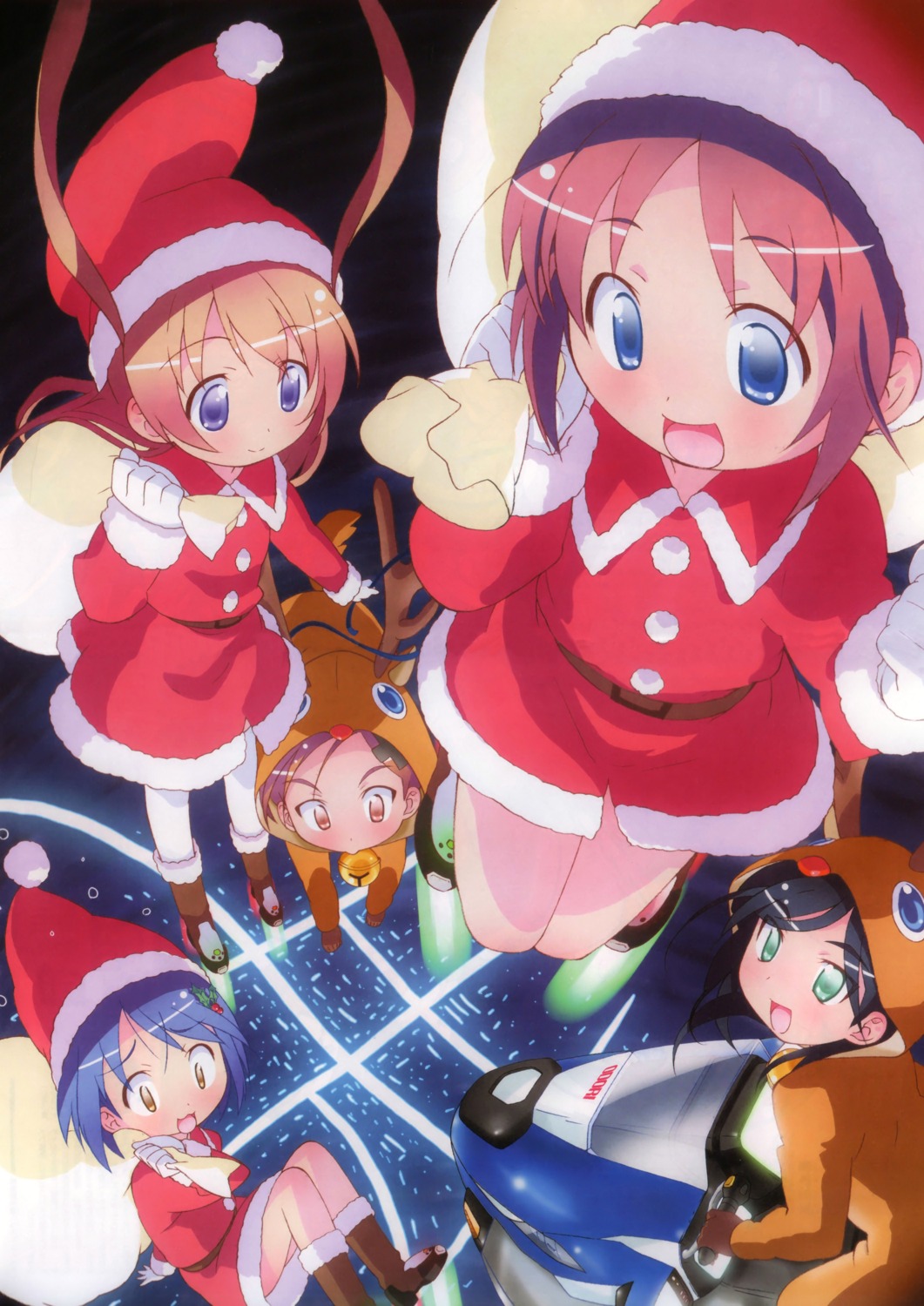 amamiya_manami, bleed_through, christmas, etoh_mei, fixed, gakuen_utopia_manabi_straight, inamori_mika, odori_momoha
