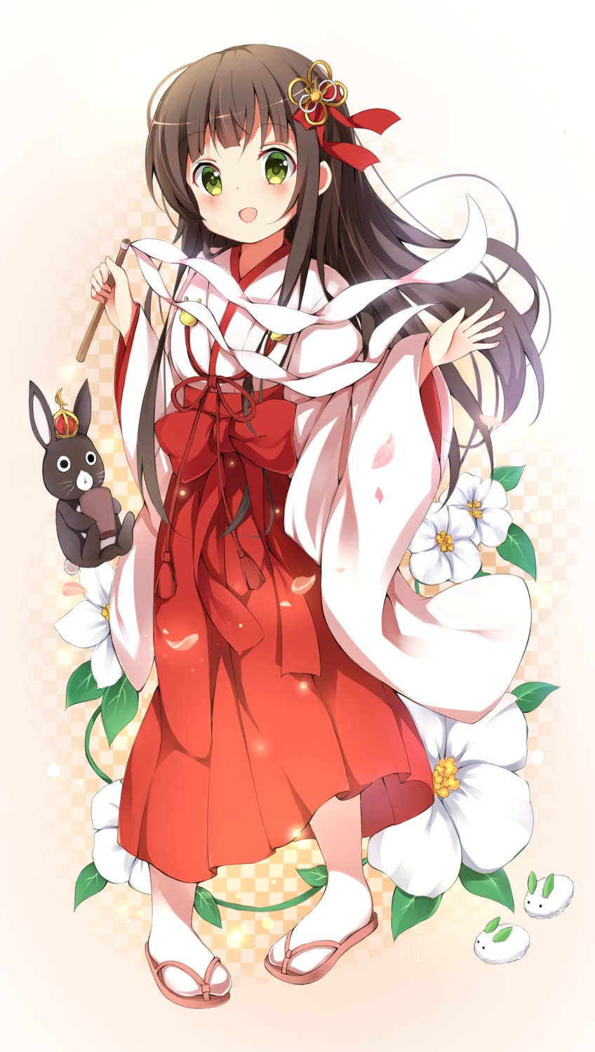 anko_(gochiusa), gochuumon_wa_usagi_desu_ka?, miko, stick_jitb, ujimatsu_chiya