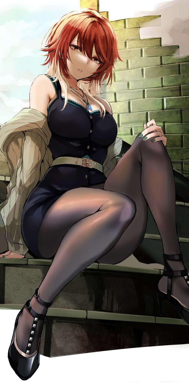 agetama, aketa_mikoto, heels, pantyhose, the_idolm@ster, the_idolm@ster_shiny_colors