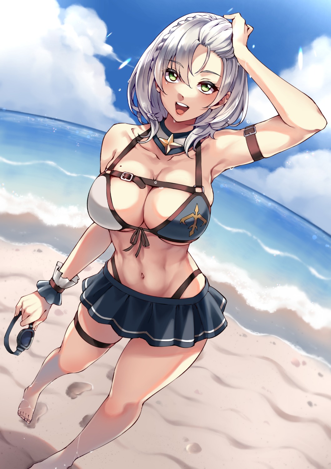bikini, garter, hololive, mibry_(phrysm), shirogane_noel, swimsuits