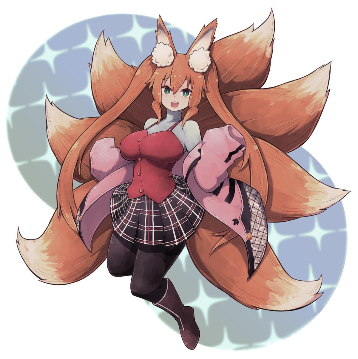 animal_ears, kitsune, lamb-oic029, pantyhose, plushmallow, sweater, tail