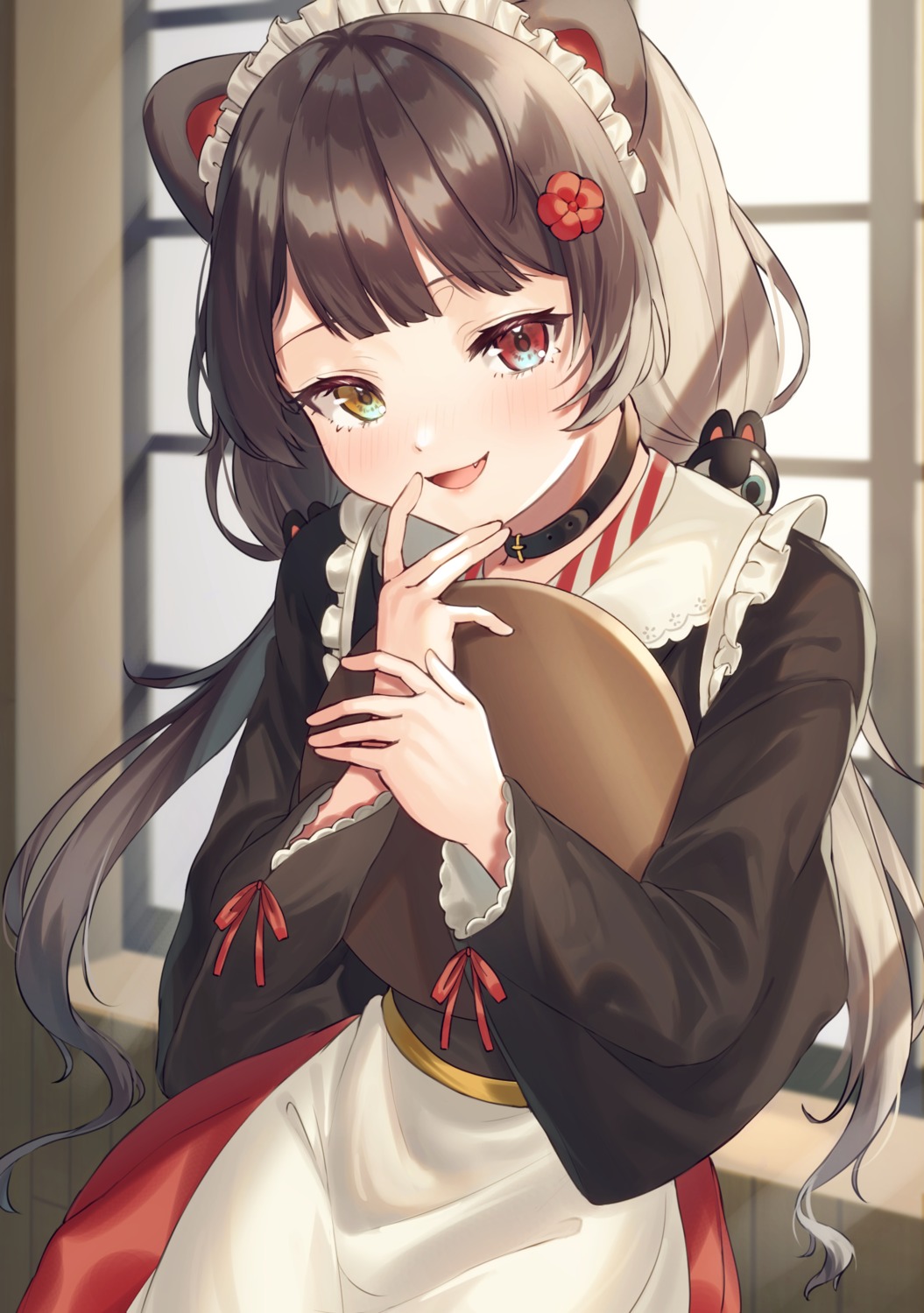 animal_ears, heterochromia, hiyorou, inui_toko, inumimi, maid, nijisanji, wa_maid