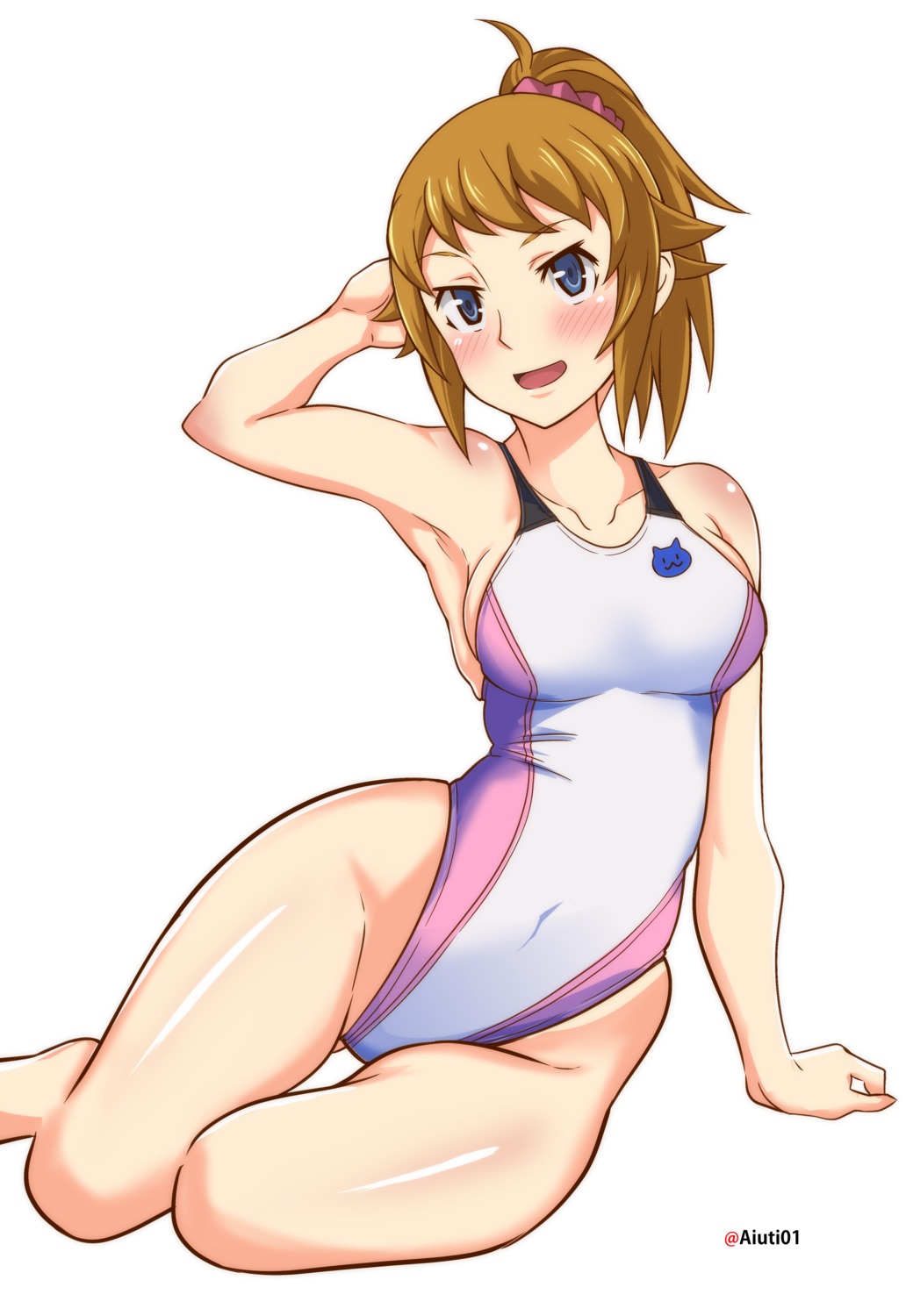 aiuti, gundam, gundam_build_fighters, gundam_build_fighters_try, hoshino_fumina, swimsuits
