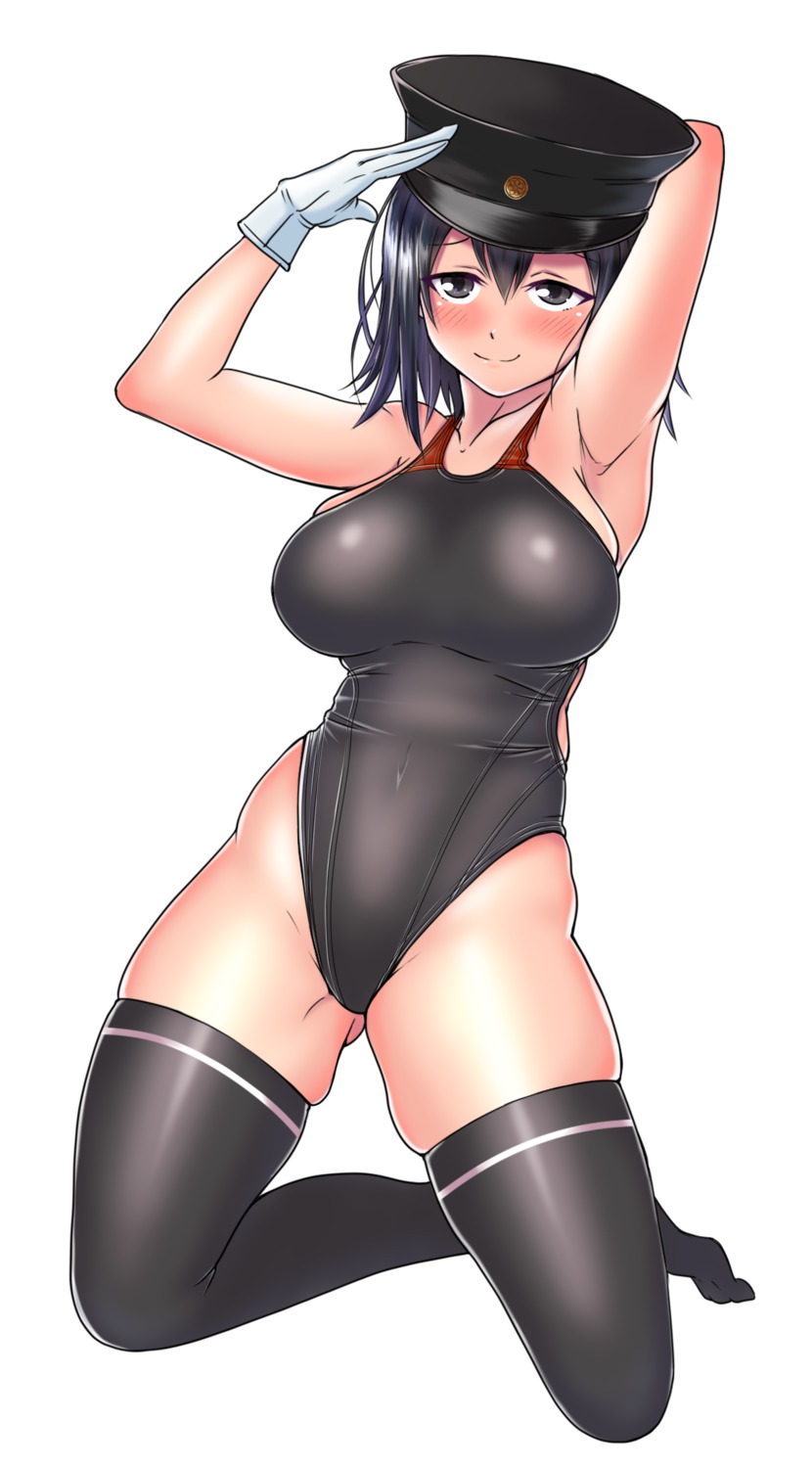 aiuti, akitsu_maru_(kancolle), kantai_collection, swimsuits, thighhighs