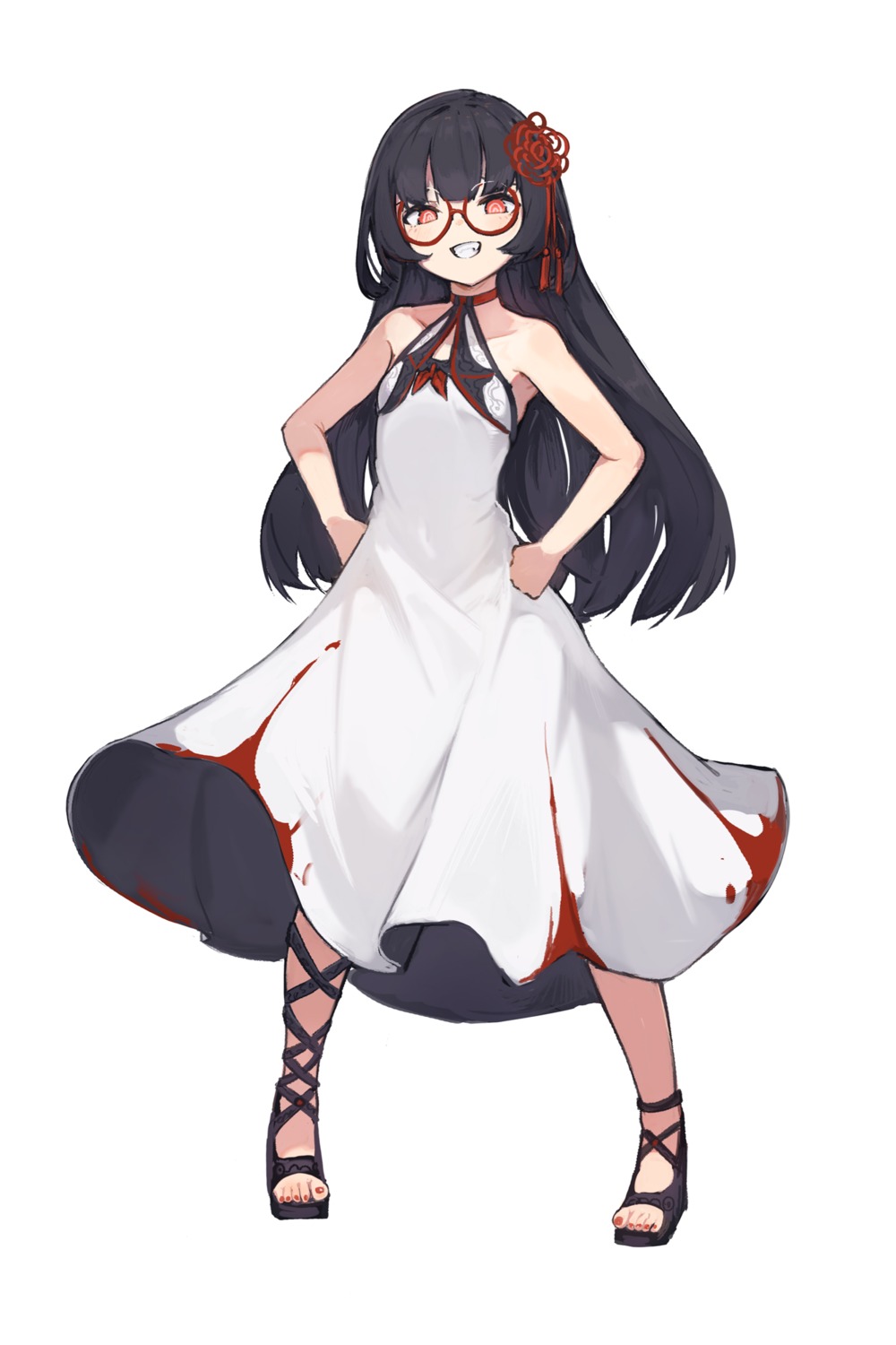 dress, lansane, megane, skirt_lift