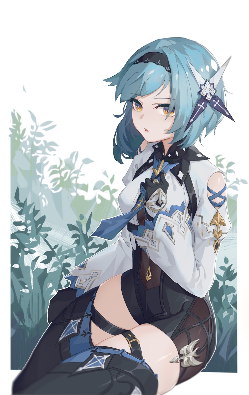 eula, garter, genshin_impact, thighhighs, yuk233