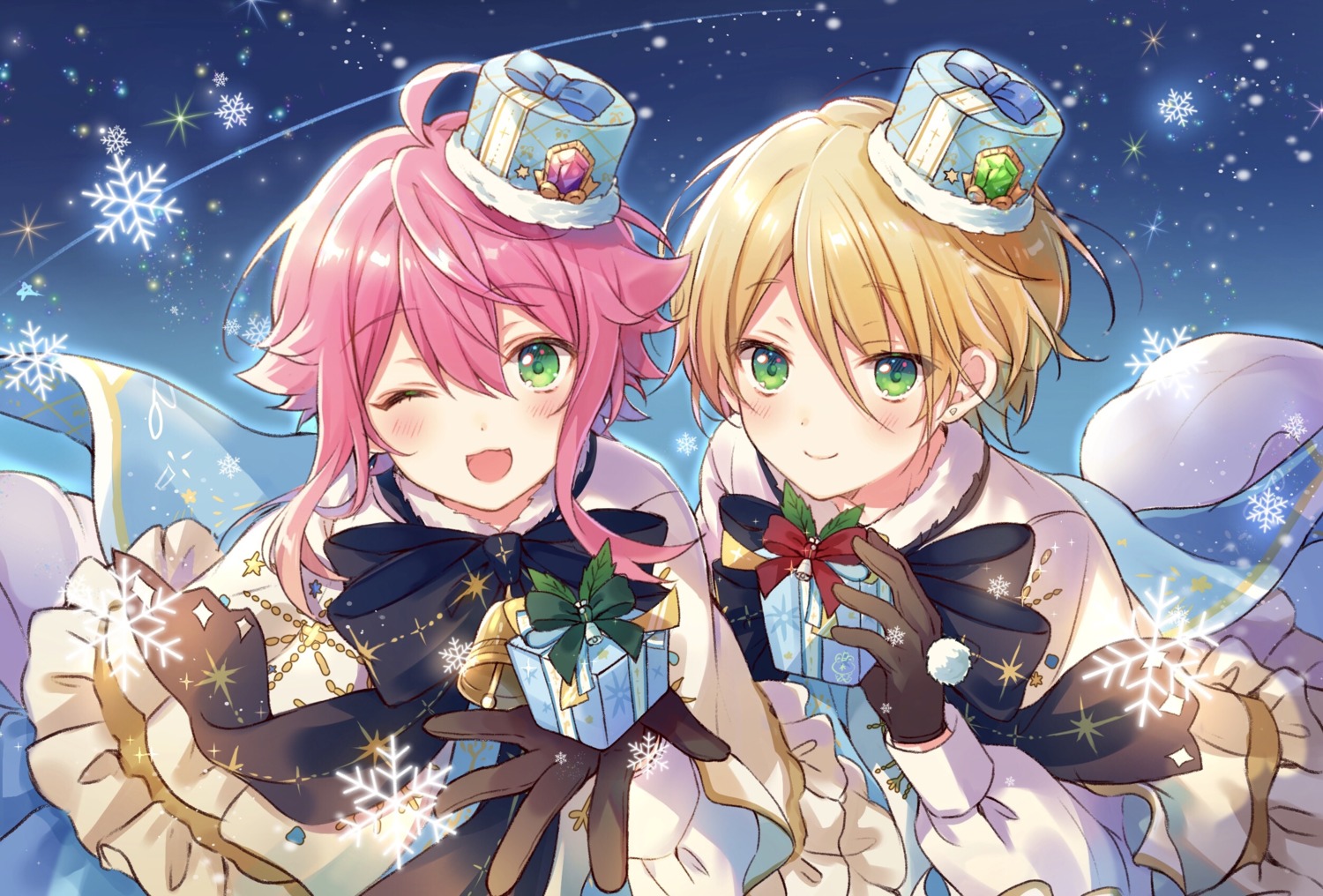 christmas, ensemble_stars!, himemiya_touri, male, sgf4jo1poihpgnk, shiratori_aira_(ensemble_stars!)