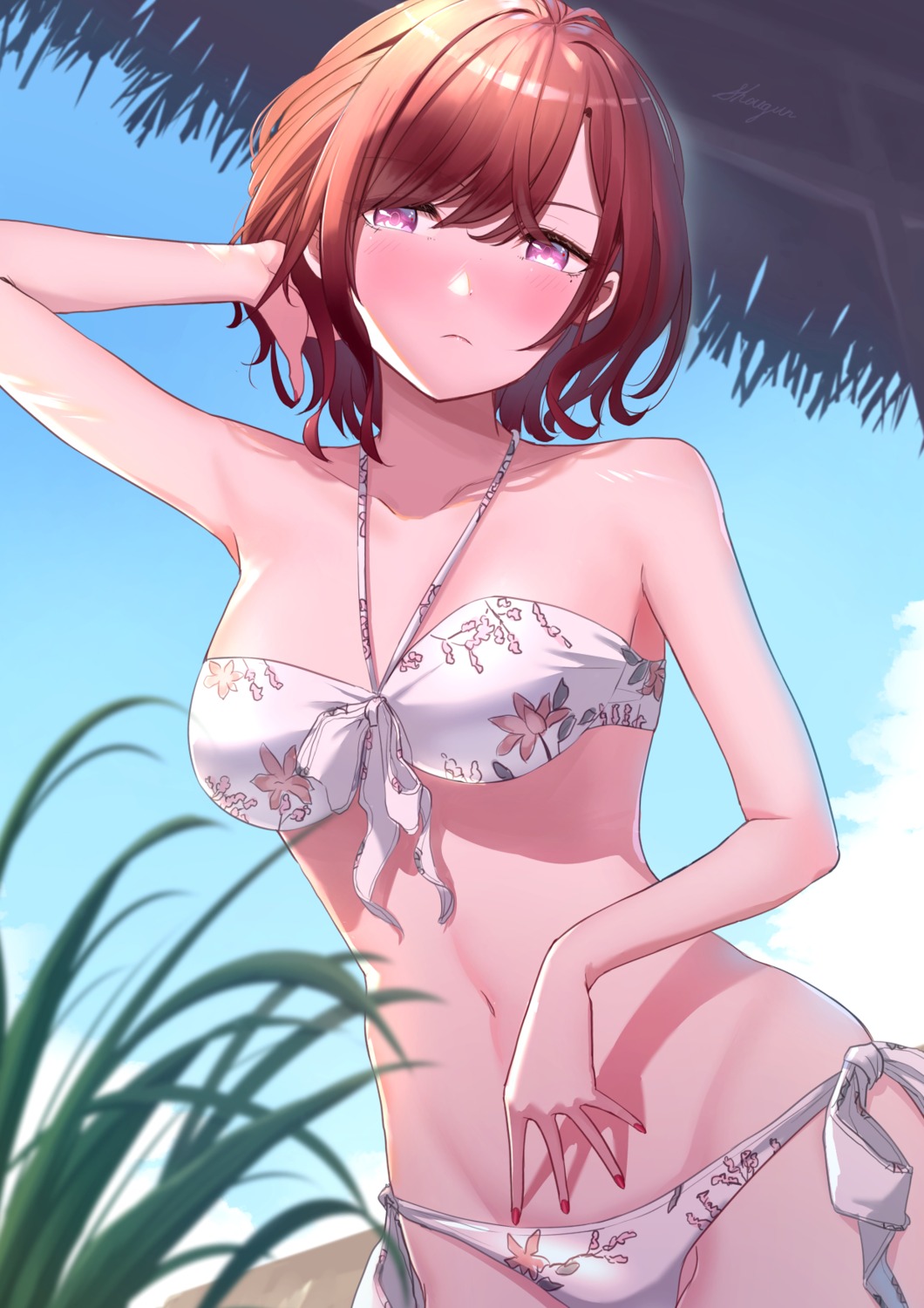 bikini, higuchi_madoka, shougun_(chuckni1), swimsuits, the_idolm@ster, the_idolm@ster_shiny_colors