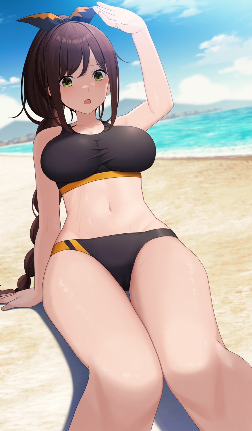 bikini, re:zero_kara_hajimeru_isekai_seikatsu, sakamotono, shaula_(re_zero), swimsuits