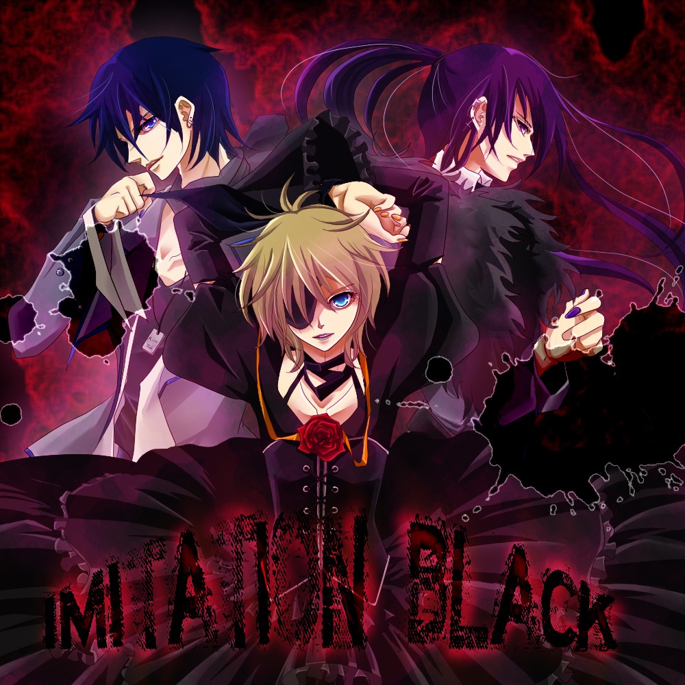 eyepatch, imitation_black_(vocaloid), kagamine_len, kaito, kamui_gakupo, male, melou, vocaloid