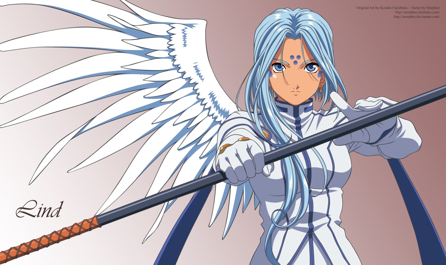 ah_my_goddess, lind, vector_trace, watermark