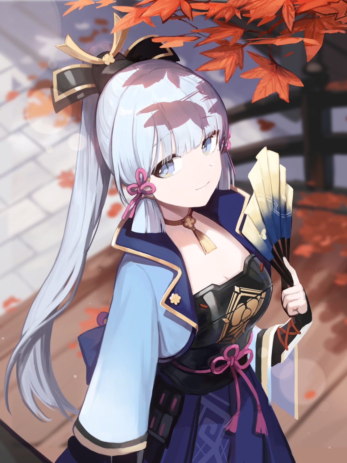 armor, genshin_impact, japanese_clothes, kamisato_ayaka, seorang