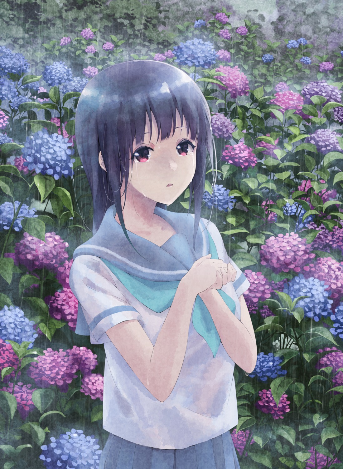 hibike!_euphonium, liz_to_aoi_tori, maydcafe, see_through, seifuku, wet_clothes, yoroizuka_mizore