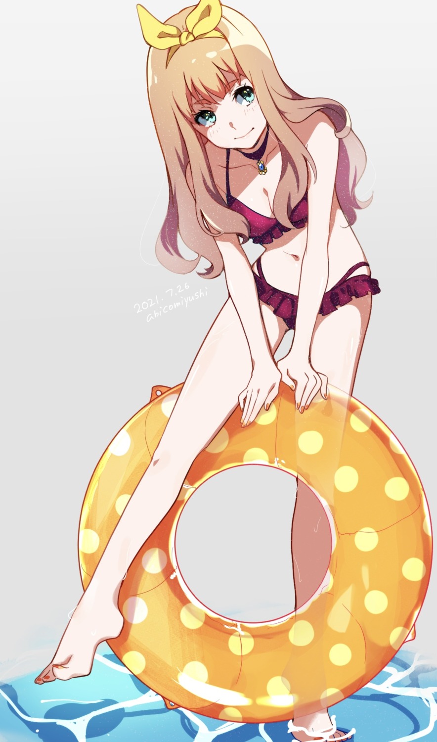 abicomiyushi, bikini, hibike!_euphonium, swimsuits, wet, yoshikawa_yuuko