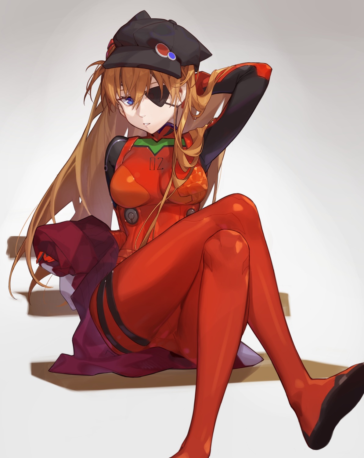 bodysuit, eyepatch, neon_genesis_evangelion, red_cucumber, souryuu_asuka_langley