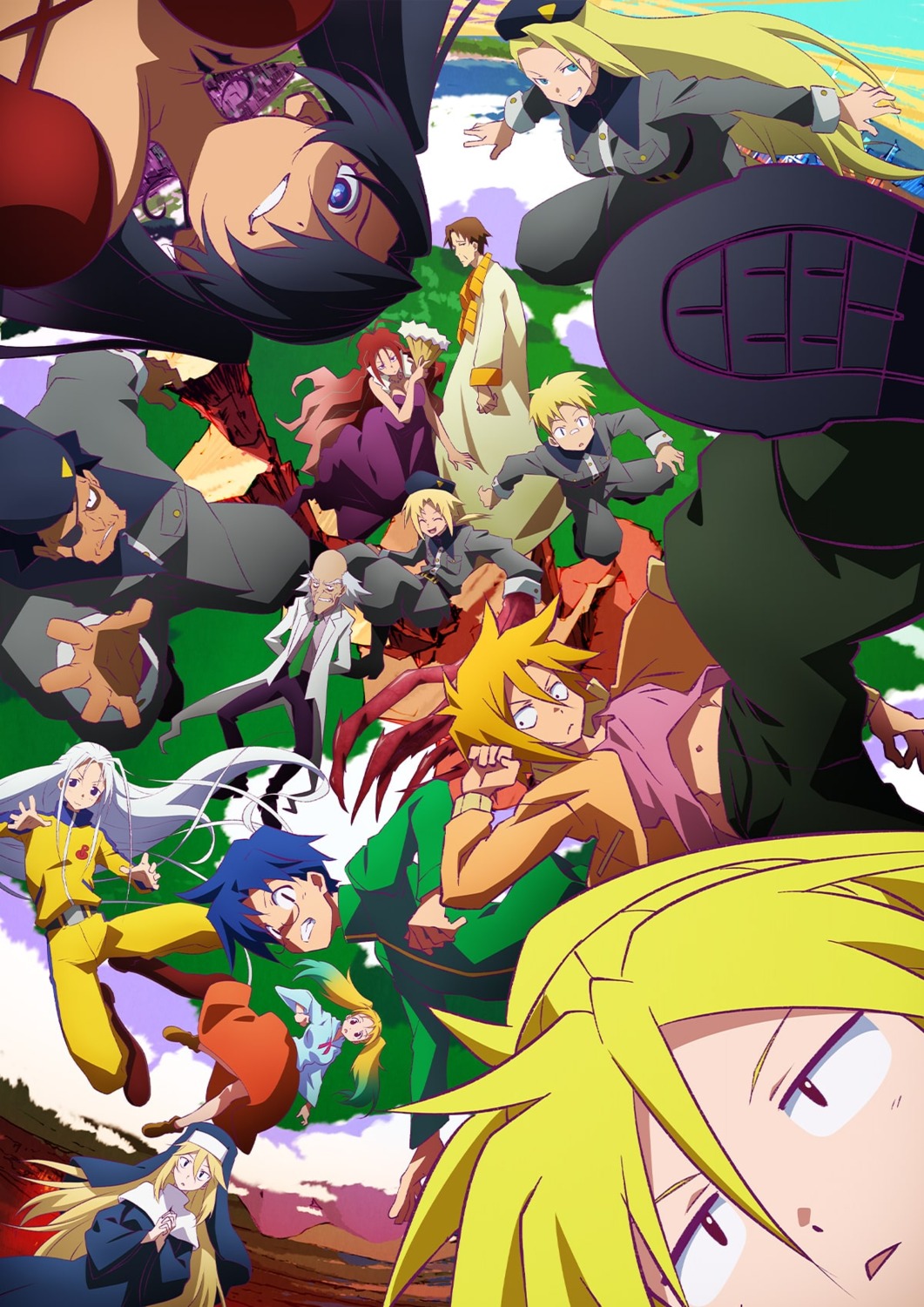 eyepatch, heion_sedai_no_idaten-tachi, no_bra, nun, tagme, uniform