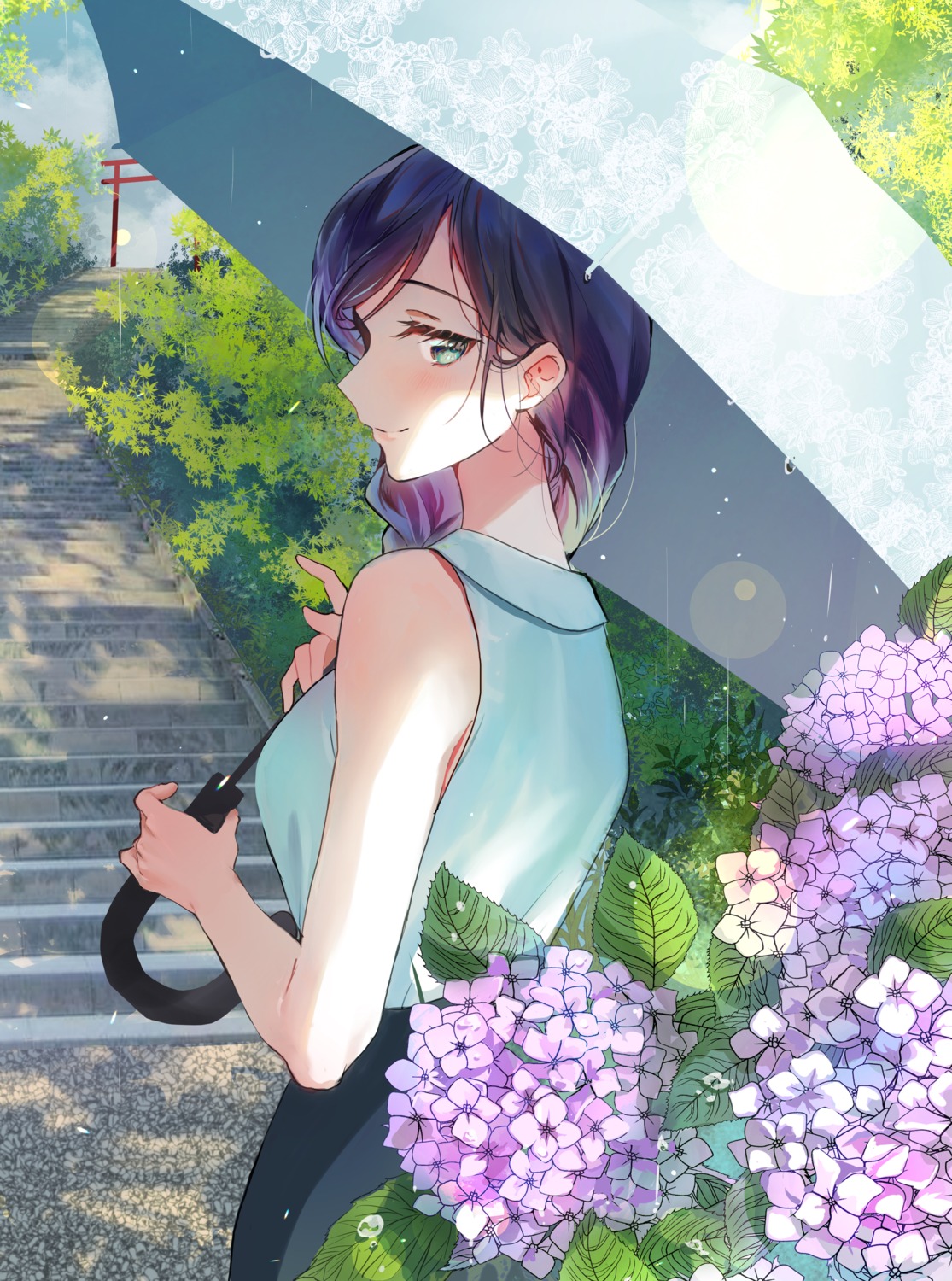 love_live!, love_live!_(series), naarann, toujou_nozomi, umbrella