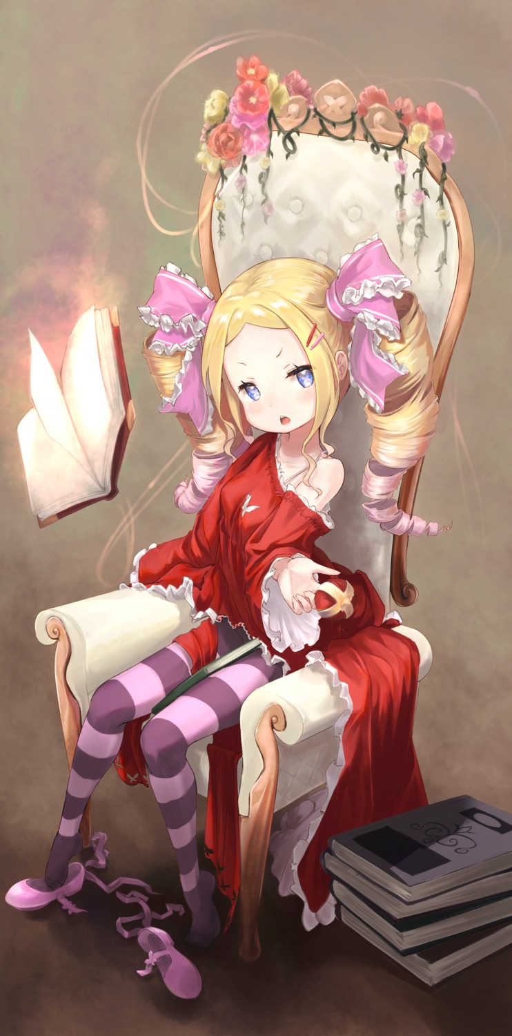 beatrice_(re_zero), dress, eunip, pantyhose, re:zero_kara_hajimeru_isekai_seikatsu